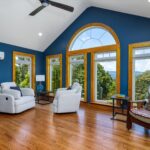 Home addition in Buchanan, VA - living room overlooking mountains