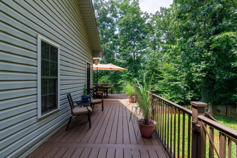 deck construction in Goodview VA near Roanoke - porch overlook