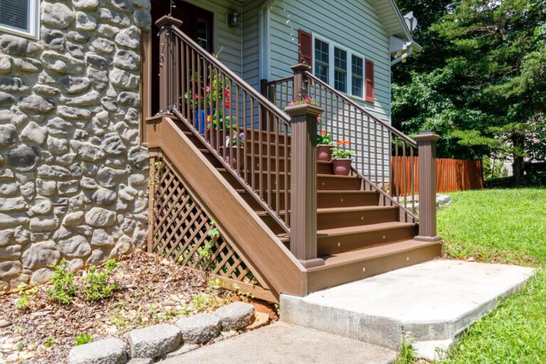 deck construction in Goodview VA near Roanoke - Steps