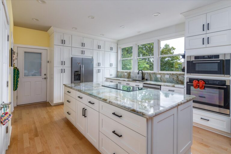 Smith Mountain Lake Home Remodel - kitchen remodel with granite island counter